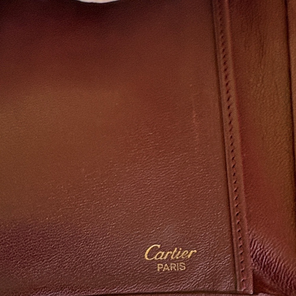 Cartier Burgundy Leather Wallet - Picture 12 of 12